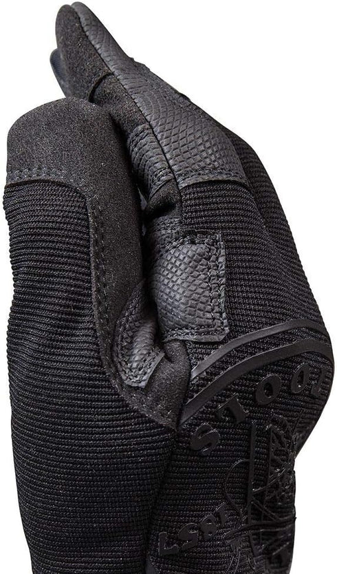 Klein Tools 40232 Wire Pulling Gloves, Extra Grip Work Gloves with Thumb Reinforcements and Grip Patches on Palm and Fingertips, Medium...