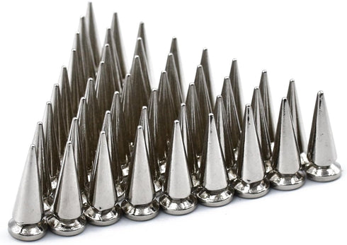 25MM 10/20/30/50 Sets Large Metal Big Tree Spikes Studs Screw-Back Studs for DIY Leather Craft(50 Sets)...