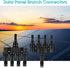 4 to 1 Solar Panel Connectors T Branch Connectors Cable Splitter Coupler 1 Male to 4 Female (M/4F) and 1 Female to 4 Male (F/4M) for Parallel Conn...
