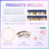 Sherr 9 Sets Embroidery Stitch Beginners Practice Kits Cross Stitch Kits to Learn Different Stitches Crochet Punch Needlepoint Kits for Kids Adult...