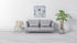 Yihui Arts White Flower Painting - Hand Painted Grey Floral Canvas Wall Art for Home Decor...