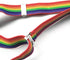 Men Women Clip-on Rainbow Suspenders Elastic Y Shape Adjustable with Clips and Bow Tie...
