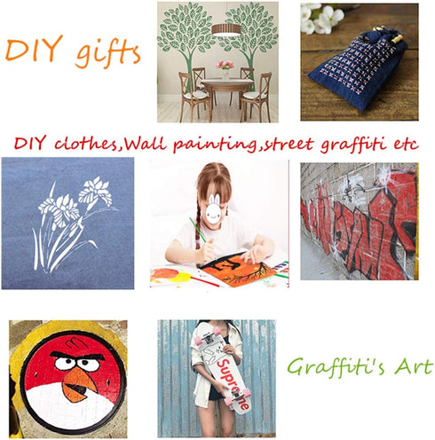 Zzooi Wolf Painting Stencil for DIY Gifts DIY Shirts DIY Craft,Small...