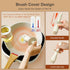 Oil Dispenser Bottle with Heat Resistant Brush, Glass Oil Dispenser for Kitchen, Oil Container with Silicone Basting & Pastry Brush for Cooking BB...