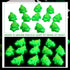 24 Pcs Mini Rubber Crocodile Baby Bath Toys for Girls Boys Luminous Squeaky Alligator Bathtub Toys Glow in The Dark Floating Toys Bulk Light up fo...