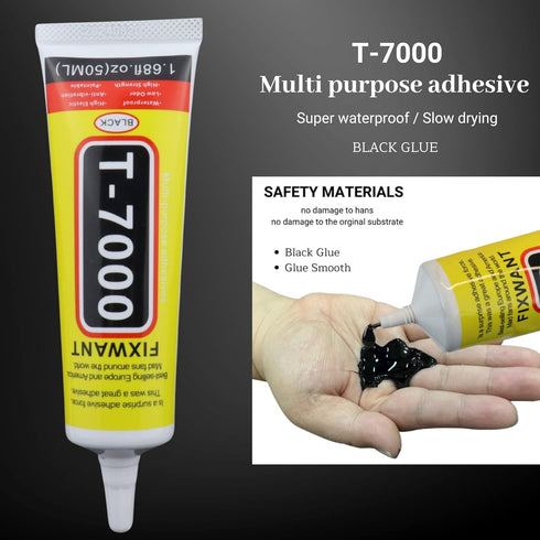 T-7000 Upgrde Glue for Phone Glass Fabric Craft Loudspeaker, T7000 High Viscosity Glues for Cell Phone Screen Repair (1 x 50ML/1.68fl.oz)...