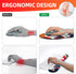Ergonomic Japanese Sea Waves Small Mouse Pad with Wrist Rest and Keyboard Wrist Rest Set,Easy Typing & Pain Relief,Gaming Mousepad with Wrist Supp...