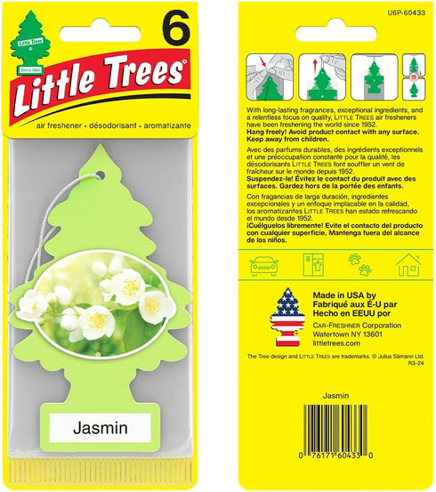 LITTLE TREES Air Fresheners Car Air Freshener. Hanging Tree Provides Long Lasting Scent for Auto or Home. Jasmin, 24 Air Fresheners...