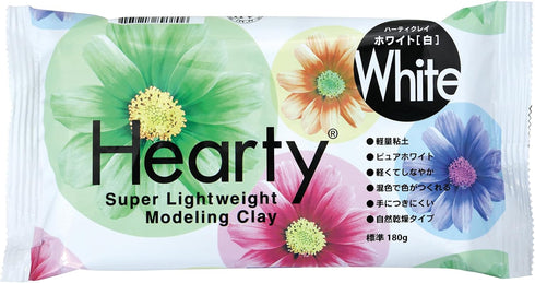 Hearty Super Light Weight Modeling Clay 180g Color White (Japan Import)...