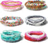 Pingyongchang Stackable Multi Layer Bohemian Bead Bracelet For Women Handmade Colorful Beads Layered Stretch Multilayer Bangles Bracelets Beach An...