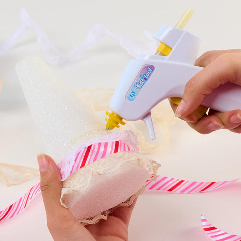 AdTech Cool Tool Kit with Low-Temp Glue Gun, White - Kid-Friendly, Safe for Crafting & Projects, Lightweight & Portable for Group Events...