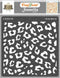 CrafTreat Cheetah Print Stencil for Crafts Reusable - Cheetah Skin Pattern Stencil 6X6 Inch - Cake Stencils & Templates, Leopard Print Stencils fo...