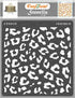 CrafTreat Cheetah Print Stencil for Crafts Reusable - Cheetah Skin Pattern Stencil 6X6 Inch - Cake Stencils & Templates, Leopard Print Stencils fo...