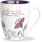 Pavilion Gift Company Mark My Words Sister In Law Floral Butterfly Coffee Tea Mug, Large, Purple,591 milliliters...
