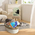 Small Woven Rope Storage Basket, Baby Basket for Towels, Dog Toy Basket with Handle, Cute Cotton Basket for Boho Decorative Basket for Nursery, Ki...