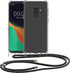 kwmobile Crossbody Case Compatible with Samsung Galaxy S9 Case - Clear TPU Phone Cover w/Lanyard Cord Strap - Transparent/Black...