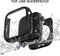 FULLIFE 6-Pack Waterproof Case for Apple Watch Series 6/5/4/SE with Tempered Glass Screen Protector, iWatch Full Protective Hard PC Bumper Case wi...