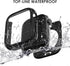 FULLIFE 6-Pack Waterproof Case for Apple Watch Series 9 8 7 45mm with Tempered Glass Screen Protector, iWatch Full Protective Hard PC Bumper Case ...