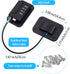 2 Pieces Refrigerator Lock 4 Number Coded Freezer Lock Adhesive Fridge Door Lock Combination Child Safety Locks for Refrigerators Freezers File Cabinets Drawer Refrigerator Door (Black)