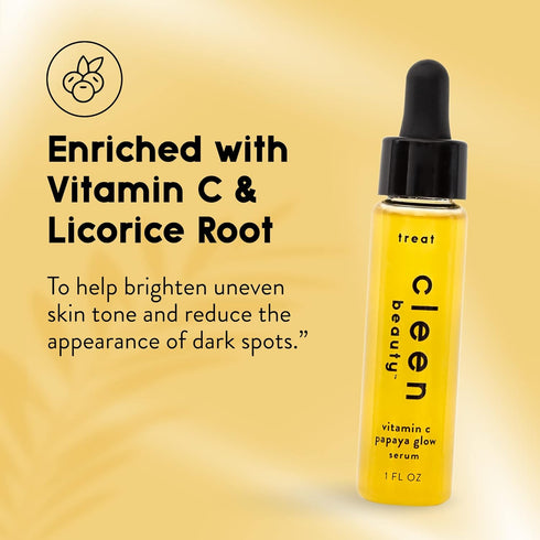 Cleen Beauty Vitamin C Serum for Face with Papaya Enzyme | Face Serum for Women - Paraben Free | Papaya Skin Glow Serum, 1 Fl. Oz....