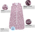 Owlivia Baby Sleep Sack Organic Cotton Sleeping Bag with 2-Way Zipper,100% Organic Cotton Wearable Blanket,Unisex Sleep Sack(Feather Mauve, 3-12 M...