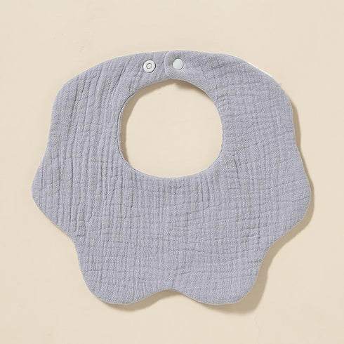Muslin Baby Bibs Lap Shoulder Absorbent Drool Teething Bib Unisex Snap Cotton Soft 6 Layers Feeding Burp Cloth Bibs for Girls Boys Infant Toddler,...