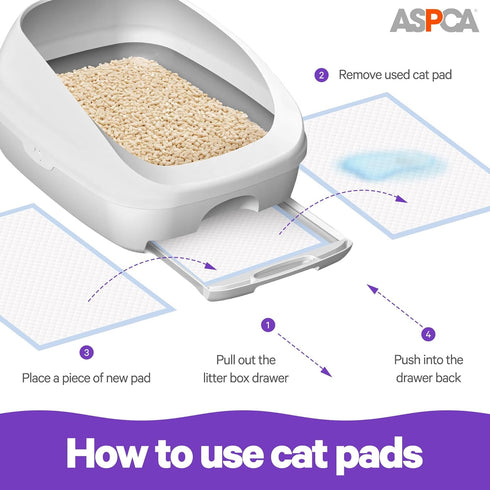 Lemon Scented Cat Pad Refills for Litter Box System Size 16.9 x 11.4 Inch - Pack of 20...