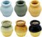 Miniature Terracotta Pots, 6 Pieces Mini Ceramic Clay Flower Pots Pottery Planter for DIY 1:12 Dollhouse Fairy Garden Flower Plants Bonsai Micro L...