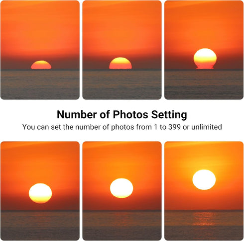 JJC Intervalometer Timer Remote Control Shutter Release for Sony A6000 A6100 A6600 A6500 A6400 A6300 A1 II A7 A7II A7III A7IV A7R V IV A7RIII II A...