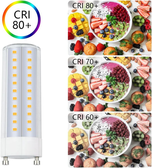 GU24 LED Light Bulb Daylight, 5000K T2 GU24 LED, mls18guww 1600lm 18W 23W 120V GU24 Fluorescent Light Bulb 100W Incandescent Replacement 4-Count...