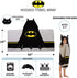 Batman Kids Soft Terry Cotton Bath / Beach / Pool Hooded Towel Wrap, 24 x 50", Black and Yellow...