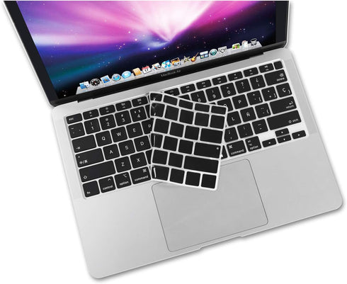 XSKN Shortcuts and Language Series Silicone Keyboard Cover Skin Compatible with 2020 Released New MacBook Air 13.3 inch A2179 A2337 M1 Chip with T...