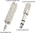 EBOOT 4-Piece Headphone Adapter Set, 6.35mm Male to 3.5mm Female, Metal Construction, 360 Degree Grip Treads...