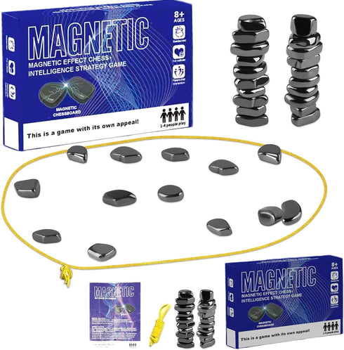 Magnetic Chess Game - 2024 New Fun Tabletop Game, Magnetic Strategy Game for Kids and Adults with Magnets, Fun Tabletop Multiplayer Magnetic Chess...