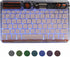 Slim Portable Wireless Bluetooth Keyboard,10 inch 7 Colors Backlit Rechargeable Keyboard for Android Tablet Cell Phone Smartphone iPad iOS Windows...