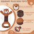 Squeaky Dog Toys for Large Dogs, Plush Tug of War Dog Toy with Crinkle Paper, Interactive Dog Pull Toy for Puppy, Small, Medium, and Large Dogs...