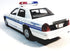 Kinsmart Ford Crown Victoria White & Blue Training Police Dept Squad Car 142 O Scale Diecast Interceptor, Small...