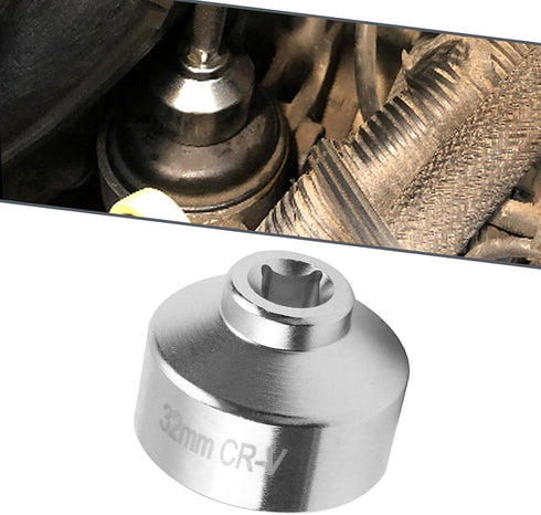Pack-1 Car Filter Wrench, Oil Pan Removal Tool, 1.25 Inches Socket Wrench, Automotive Repair Part Kit, Compatible with Ecotec, TDI, VW, GM, Audi, ...