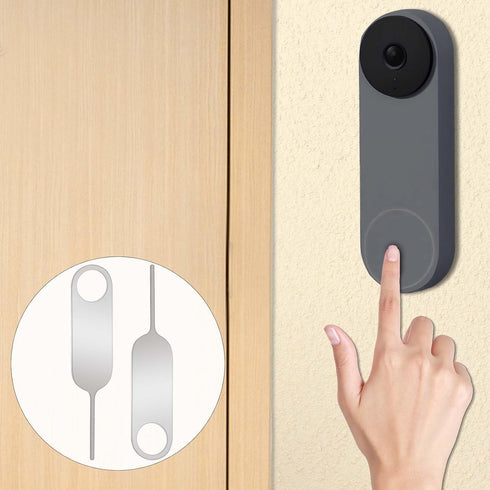 2-Pack Doorbell Key Tool, Doorbell Opening Pin Tool, Release Removal Pin Security Key Replacement Tool Compatible with Arlo, Nest and Eufy Video D...