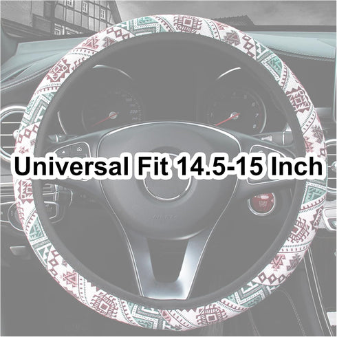 Boho Steering Wheel Cover for Women Men, Baja Blanket Enthic Car SUV Wheel Protector, Elastic Stretch, Breathable, Anti-Slip, Odorless, Universal ...