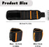 Magnetic Wristband for Holding Screws, Nails and Drill Bits, Magnetic Wristband Tool Belt with Powerful Magnets for Men, Pocket Size, Black...