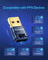 Bluetooth 5.1 USB Adapter - Driver-Free, Plug & Play for Windows PC. For Headphones, Mouse, Keyboard, Speaker, Printer, Laptop....