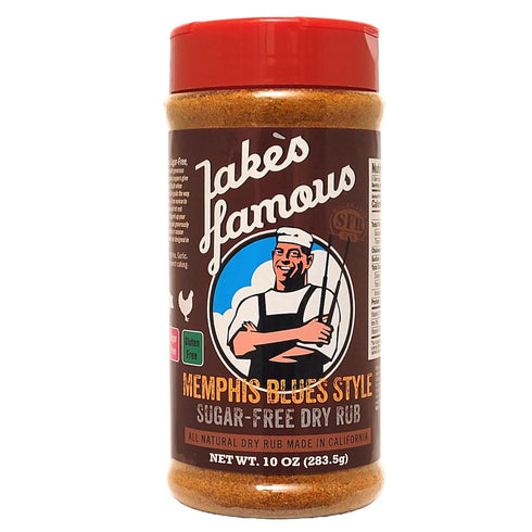 Jake’s Famous Memphis Rub, Gluten Free, Sugar Free, Steak Seasoning, Chicken Seasoning, BBQ Rub, Dry Rub for Barbecue Ribs, BBQ Brisket, 10 Oz...