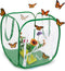 Baby Cube Clear Mesh Butterfly Cage with Drawbridge Open Door | 14”L x 14”W x 16”H | Raise Up to 10 Monarchs with POP-Up Professional Habitat by M...