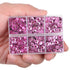 LPBeads 6400 Pieces Hotfix Rhinestones Pink Flat Back 5 Mixed Sizes Crystal Round Glass Gems with Tweezers and Picking Rhinestones Pen...