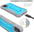 FITO Compatible with iPhone 11 Case, Dual Layer Shockproof Heavy Duty Case with Screen Protector for iPhone 11 and iPhone XR 6.1 inch, Built-in Ki...