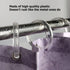 Qulable Shower Curtain Rings-12 Pack- Plastic Shower Curtain Hooks O-Shaped Rings Hook Glide Easily on Bathroom Shower Rod(Clear)...