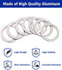 Crush Washer Oil Drain Plug - 568 Pieces 18 Sizes Aluminum Automotive Engine Oil Pan Drain Plug Gasket Assortment Kit (M6 M8 M10 M12 M14 M16 M18 M...