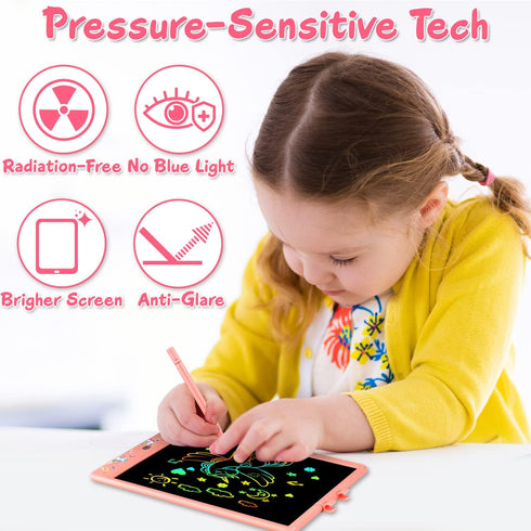 LCD Writing Tablet for Kids, 8.5 Inch Drawing Tablet Doodle Board, Toddlers Colorful Electronic Drawing Pads, Educational and Learning Boys Girls ...