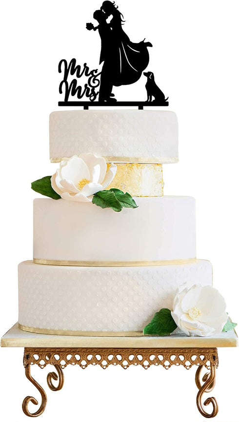 LOVENJOY 5.3" Wedding Cake Topper with a Dog, Gift-Boxed...